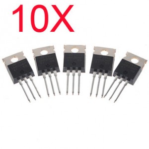 10Pcs IRFZ44N Transistor N-Channel Rectifier Power Mosfet