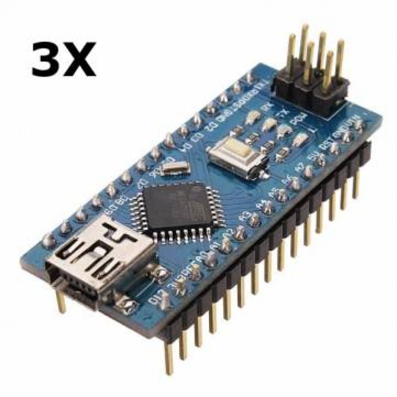 3Pcs ATmega328P Arduino Compatible Nano V3 Improved Version No C