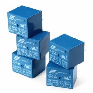 20Pcs SONGLE Mini 12V DC Power Relay SRD-12VDC-SL-C PCB Type