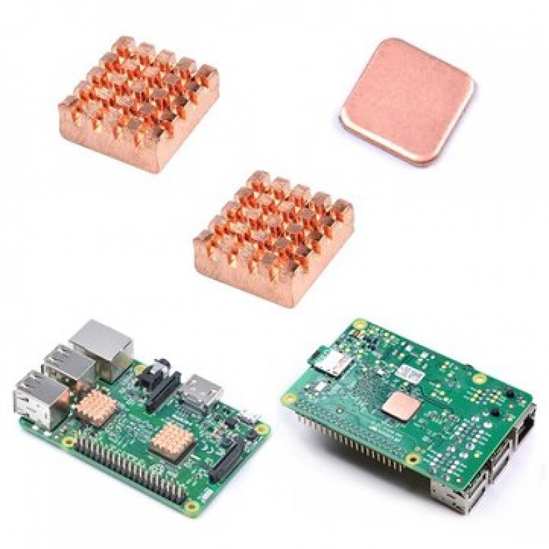 15Pcs Raspberry Pi 2/3 Copper Heat Sink Heatsink