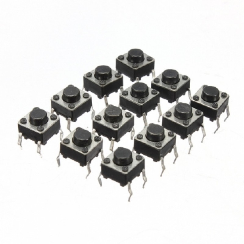 100pcs Mini Micro Momentary Tactile Tact Switch Push Button DIP