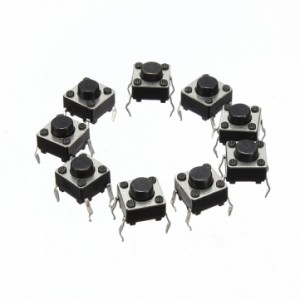 100pcs Mini Micro Momentary Tactile Tact Switch Push Button DIP