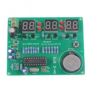 DIY 6 Digital LED Electronic Clock Kit 9V-12V AT89C2051