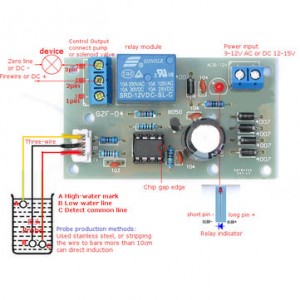 DIY Water Level Switch Sensor Controller Kit