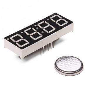 DIY AT89S52 Rotation LED Electronic Clock Kit 51 SCM Learning Bo