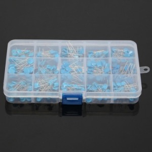 15 Value 300Pcs High Voltage Ceramic Capacitors Assortment Assor