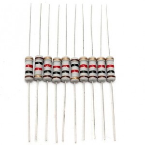 200Pcs 20 Value 1W 5% Resistors Resistance Assortment Kit 10 Ohm