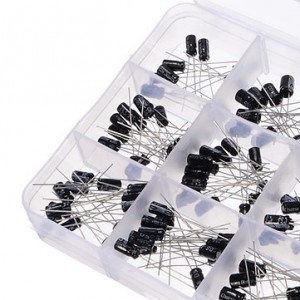 215Pcs 15 Values 0.1uF-330uF Mix Electrolytic Capacitor Kit With