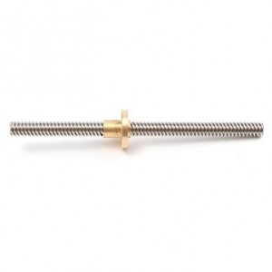 8mm T8x2 Lead Screw Trapezoidal ACME With Brass Nut Kit 140 / 20