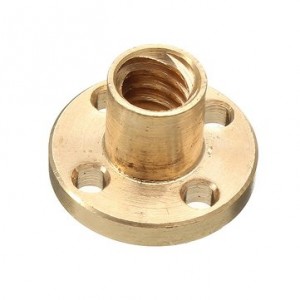 8mm T8x2 Lead Screw Trapezoidal ACME With Brass Nut Kit 140 / 20