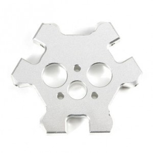 E3D V6 Double Extrusion Head With M4 Effector Aluminum Fisheye D